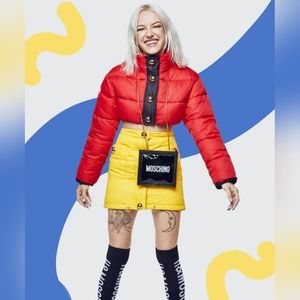H&M x Moschino Cropped Padded Jacket